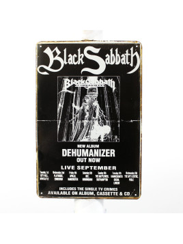 Plaque Black Sabbath...