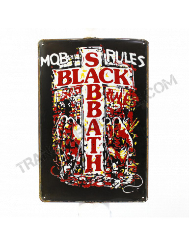 Plaque Black Sabbath Mob Rules