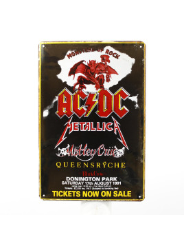 Plaque AC/DC Monsters of Rock