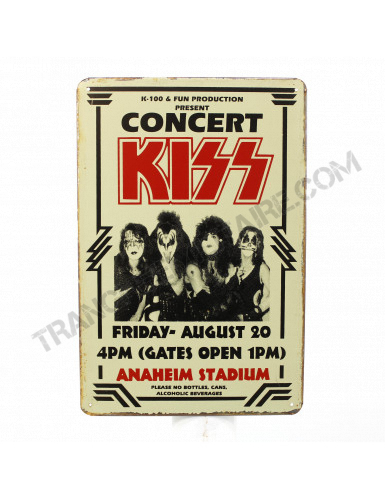 Plaque Kiss concert
