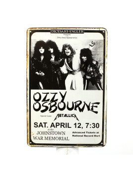 Plaque Ozzy Osbourne Metallica