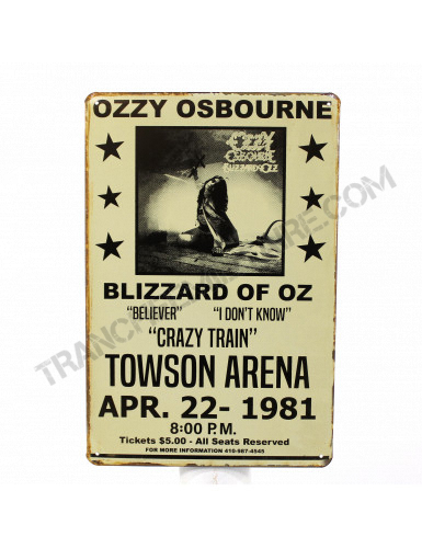 Plaque Ozzy Osbourne Towson...