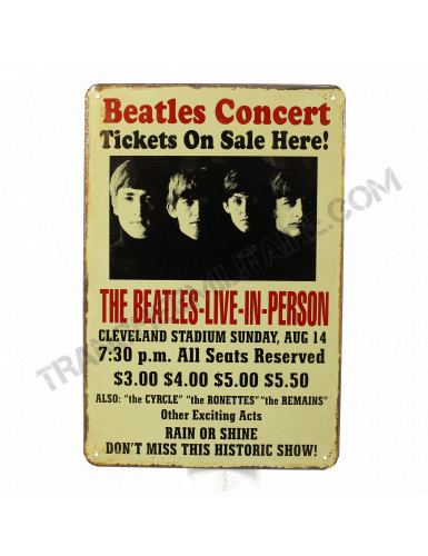 Plaque Beatles Concert