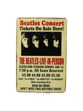 Plaque Beatles Concert