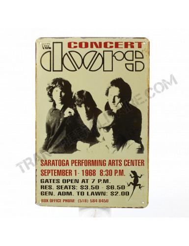 Plaque The Doors concert