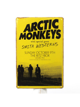 Plaque Artic Monkeys (jaune)