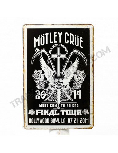 Plaque Mötley Crüe Final Tour