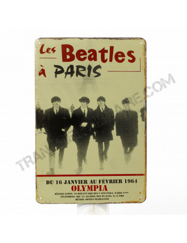 Plaque Beatles à Paris