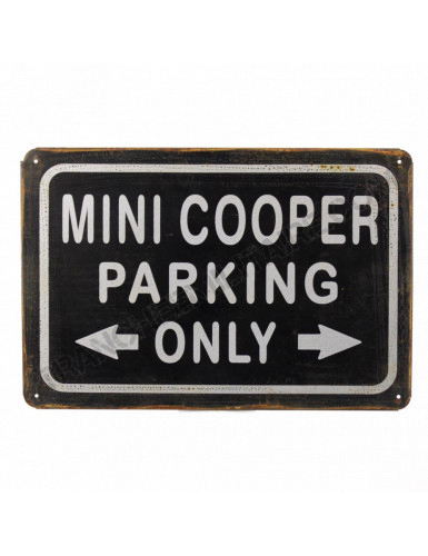 Plaque vintage Mini Cooper