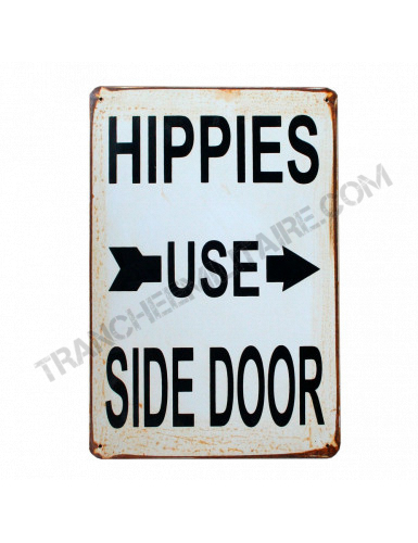 Plaque vintage Hippies