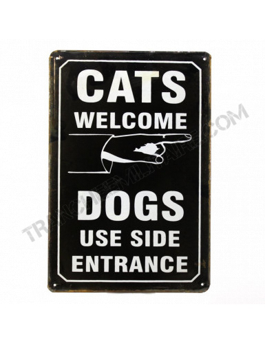 Plaque Cats Welcome