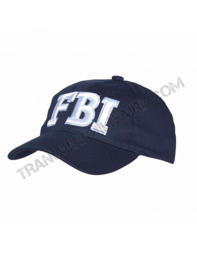 Casquette Baseball brodée FBI