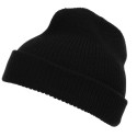 Bonnet noir 100% laine