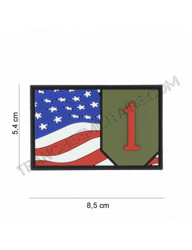 Patch 3D PVC 1st Infantry flag