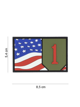 Patch 3D PVC 1st Infantry flag