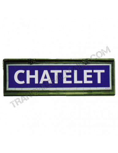 Mini plaque métro Chatelet
