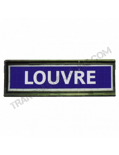 Mini plaque métro Louvre