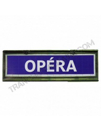 Mini plaque métro Opéra