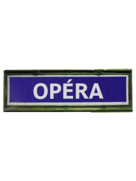 Mini plaque métro Opéra