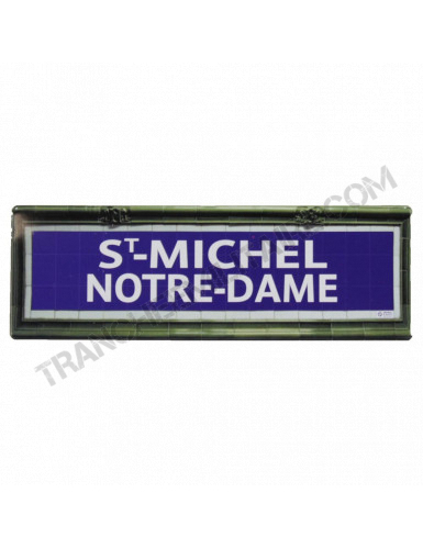 Mini plaque métro St Michel...