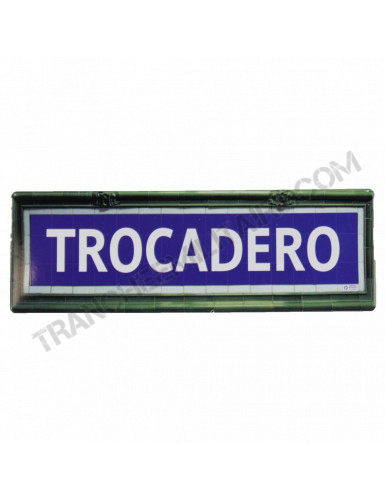 Mini plaque métro Trocadero