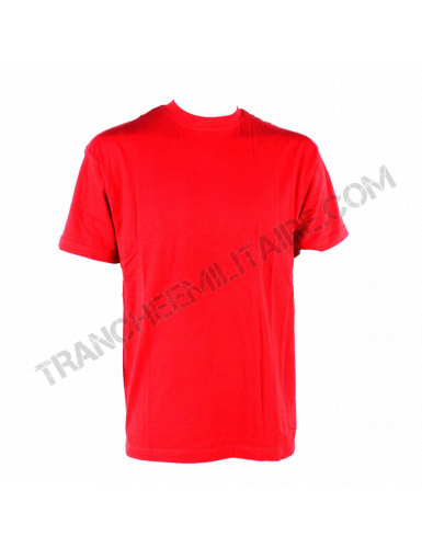 T-shirt rouge (100% coton)