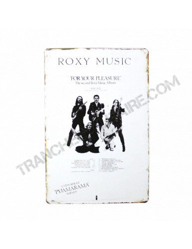 Plaque Roxy Music