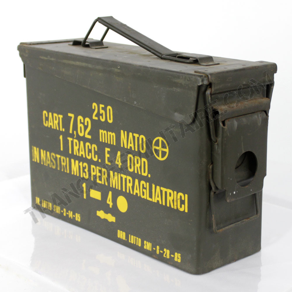 Caisse Militaire de Munitions Métal 7.62 (Surplus) – Billau Armes