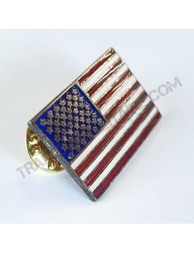 Pin's drapeau USA - La Tranchée Militaire