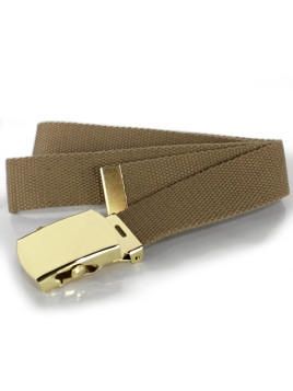 Ceinture en toile camel