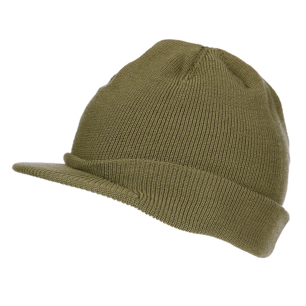 Jeep Pro Rib Tompkin Bonnet tricoté pour homme ou femme Vert militaire