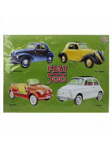 Plaque Fiat 500