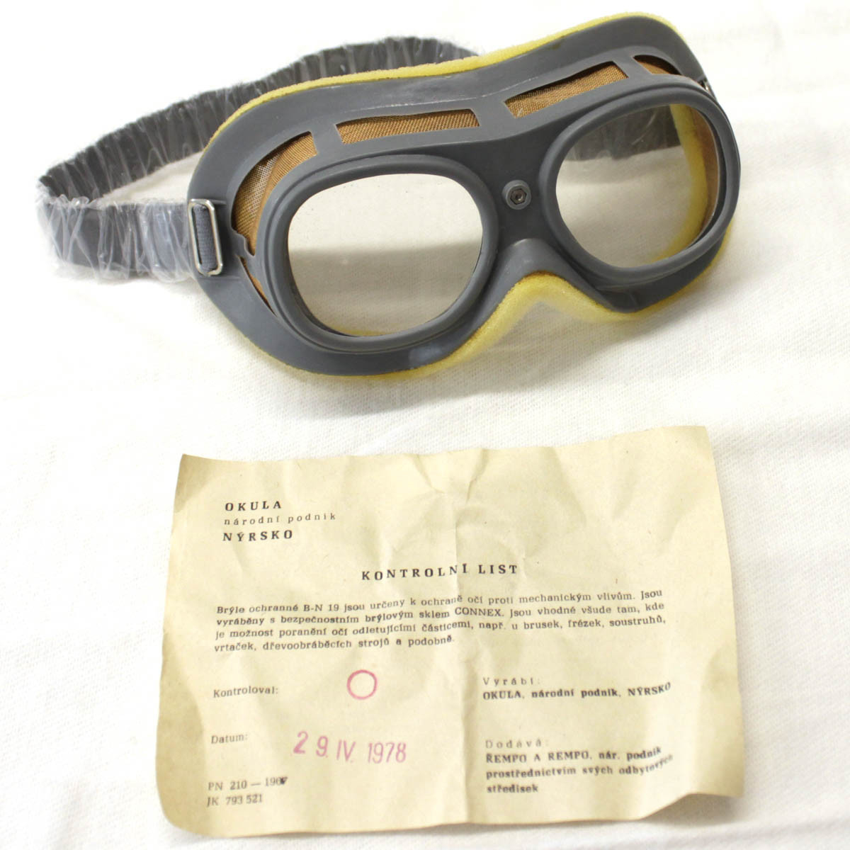 Lunettes de protection tchèque Lunettes de protection tchèque