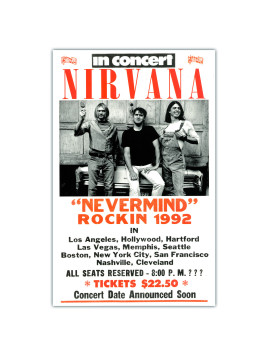 Affiche de concert Nirvana
