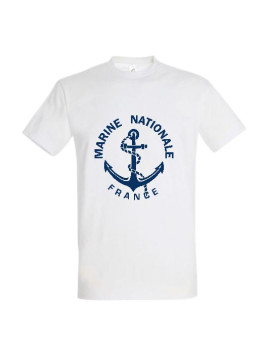 T-shirt Marine Nationale (blanc)