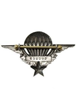 Brevet Militaire de Parachutisme DELSART (numéroté)