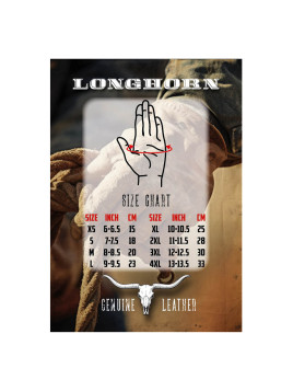 Gants Longhorn (noir)