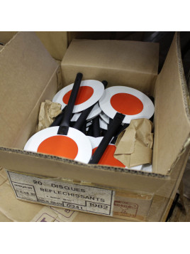 Disque réfléchissant sur bâton