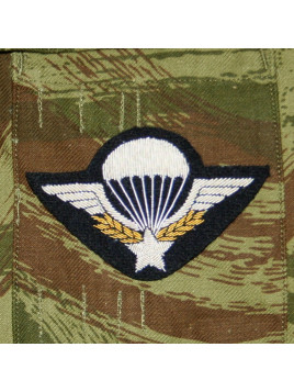 Brevet Parachutiste Indochine/Algérie (broderie en cannetille) 