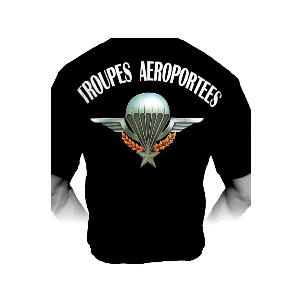 T-shirt Troupes Aéroportées (100% coton)