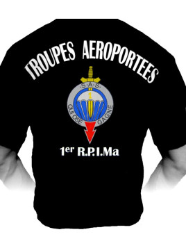 T-shirt 1er Régiment de Parachutistes d'Infanterie de Marine (Paratrooper Inc)