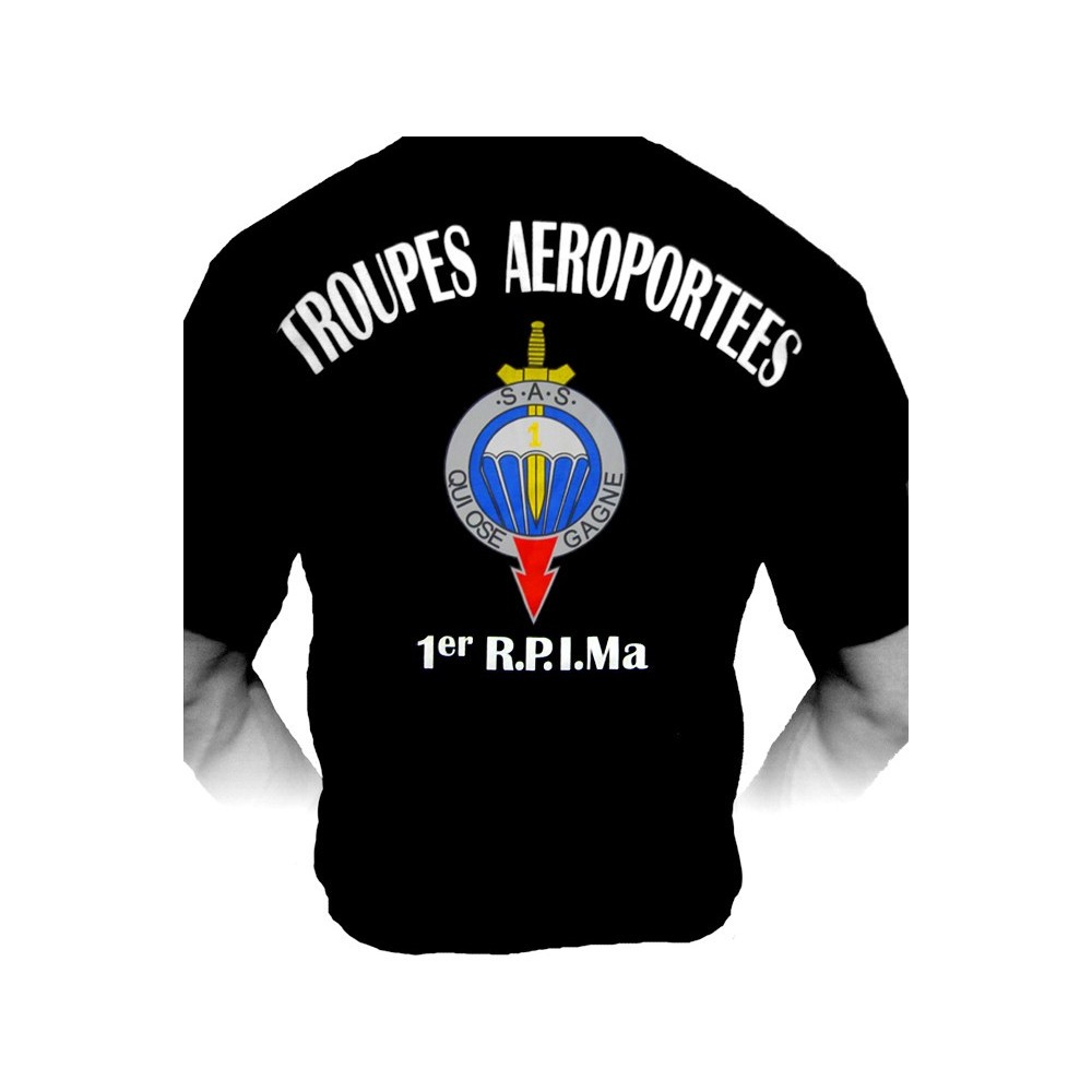 T-shirt 1er Régiment de Parachutistes d'Infanterie de Marine (Paratrooper Inc)