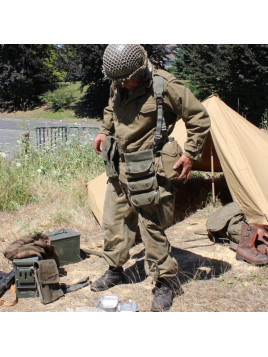 Porte-grenades toile en situation