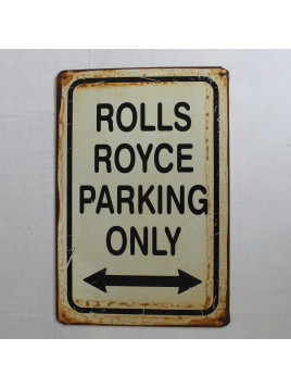 Plaque Rolls Royce en métal 