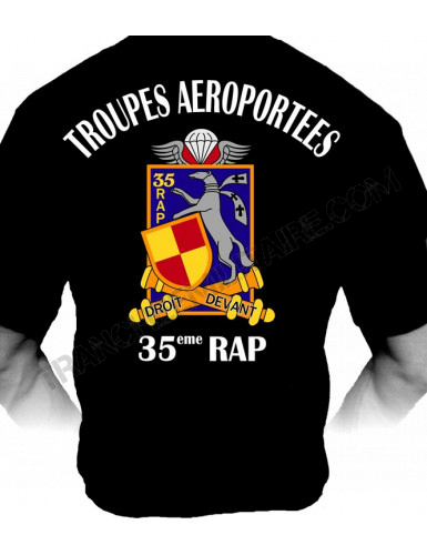 T-SHIRT 35ème RAP (Régiment d'Artillerie Parachutiste)
