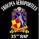 T-SHIRT 35ème RAP (Régiment d'Artillerie Parachutiste)