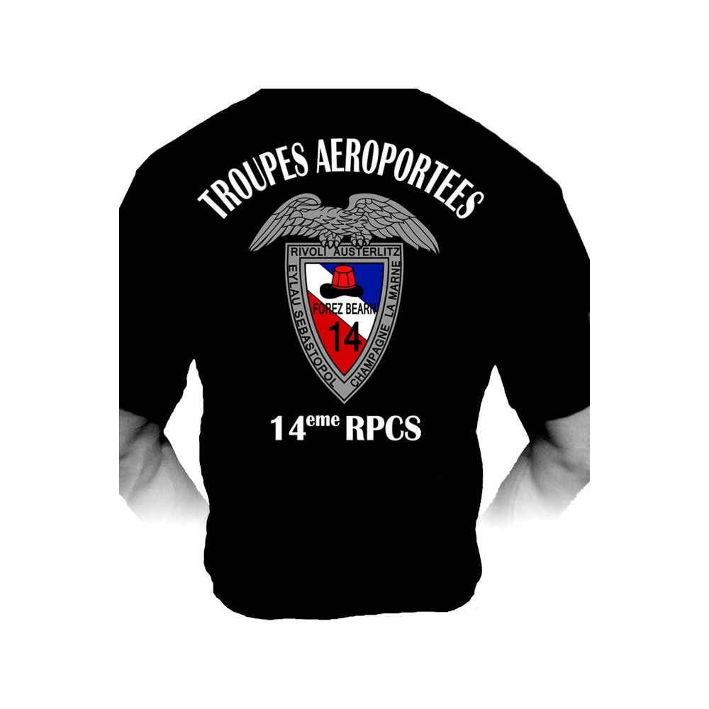 T-SHIRT 14ème RPCS (Régiment Parachutistes de Commandement et de Soutien)