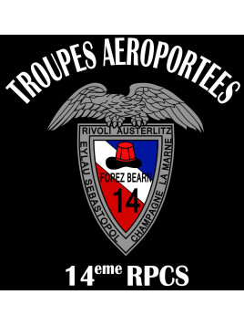 T-SHIRT 14ème RPCS (Régiment Parachutistes de Commandement et de Soutien)